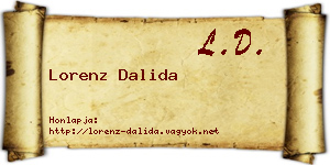 Lorenz Dalida névjegykártya